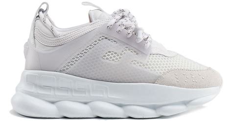 versace chain reaction sneakers white